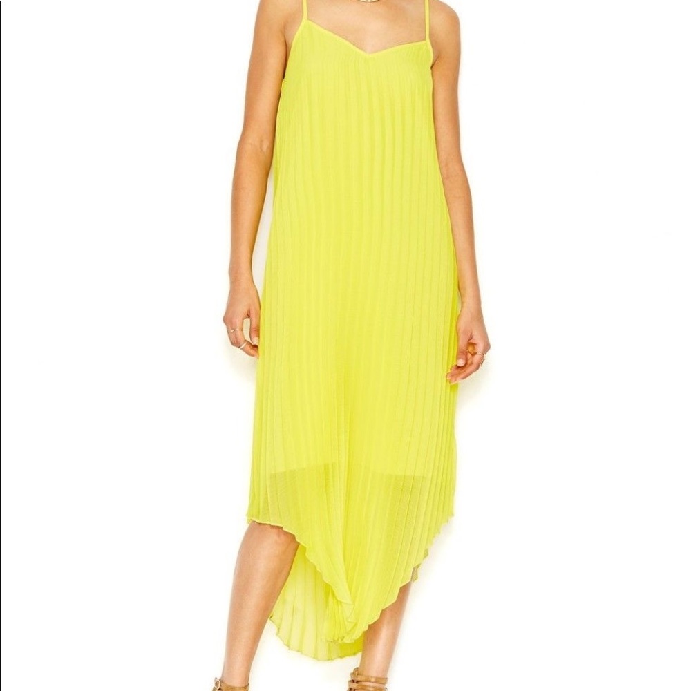 Yellow Asymmetrical Dress